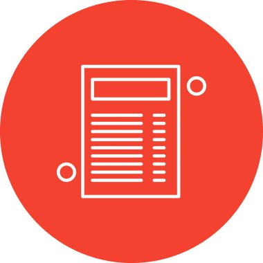 Belge Simgesi vektör illüstrasyonunu rapor et