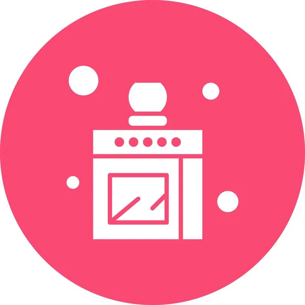 Vector Kitchen Icon Vector Illustration Home Living Concept — Stock Vector