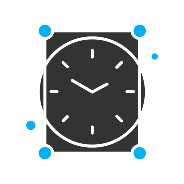 Colorido Vector Relógio Ícone —  Vetores de Stock