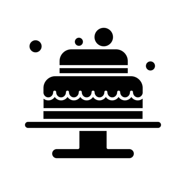 Vektorillustration Von Cake Icon — Stockvektor