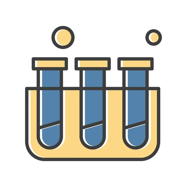 Ícone Tubo Ensaio Ilustração Vetorial —  Vetores de Stock