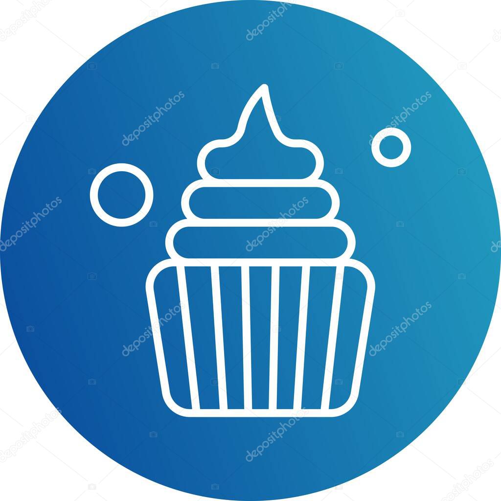 Vector Dessert icon, vector, illustration, bakery concept
