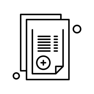 Belge Simgesi vektör illüstrasyonunu rapor et