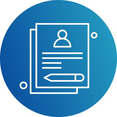 Belgenin vektör illüstrasyonu, basit simge tasarımı