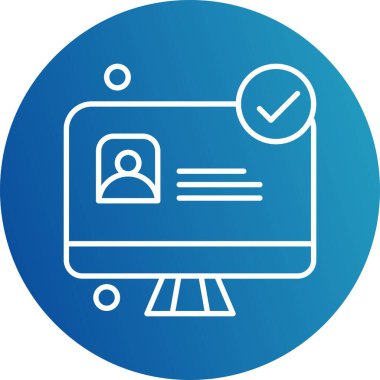  Vektör lcd monitörü Simge dijital resmi 