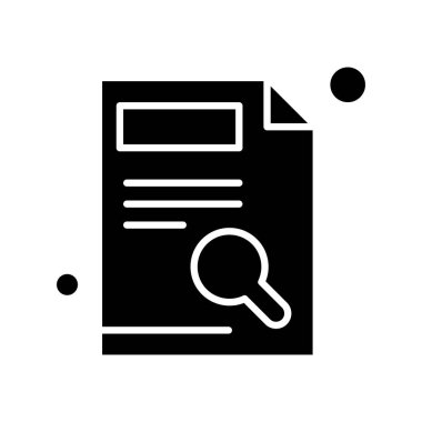 Belgenin vektör illüstrasyonu, basit simge tasarımı