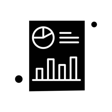  Çubuk grafik simgesinin vektör illüstrasyonu 