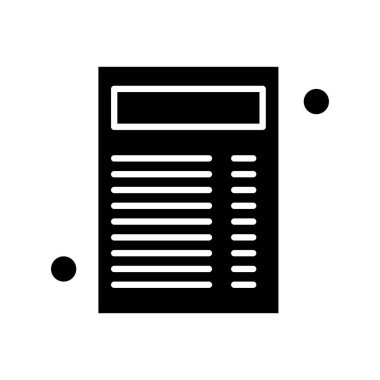 Belge Simgesi vektör illüstrasyonunu rapor et