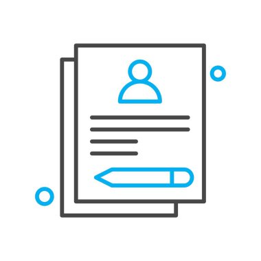 Belgenin vektör illüstrasyonu, basit simge tasarımı