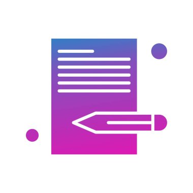 Belgenin vektör illüstrasyonu, basit simge tasarımı