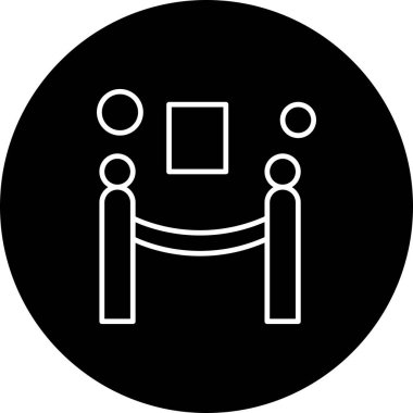   Bariyer Simgesi, vektör illüstrasyonu 