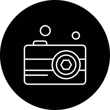 Vektör Kamera Simgesi, vektör illüstrasyonu  