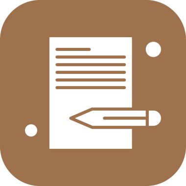 Belgenin vektör illüstrasyonu, basit simge tasarımı