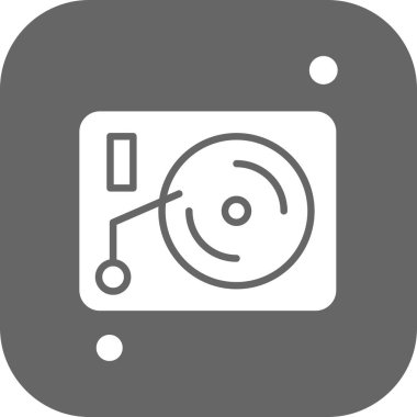 Vektör vinly simgesi, vektör, illüstrasyon, sanat konsepti