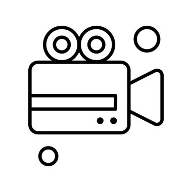 Vektör Kamera Simgesi, vektör illüstrasyonu  