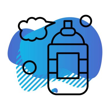 Parfüm ikonunun vektör illüstrasyonu