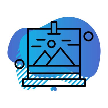 Galeri Simgesinin Vektör illüstrasyonu