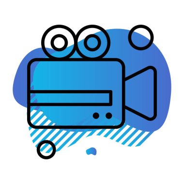 Vektör Kamera Simgesi, vektör illüstrasyonu  