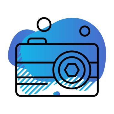 Vektör Kamera Simgesi, vektör illüstrasyonu  