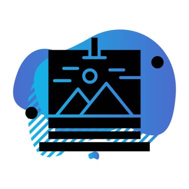 Galeri Simgesinin Vektör illüstrasyonu