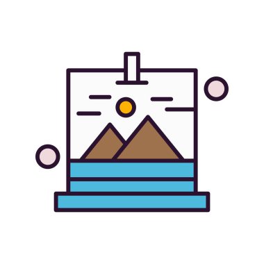 Galeri Simgesinin Vektör illüstrasyonu