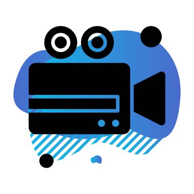 Vektör Kamera Simgesi, vektör illüstrasyonu  