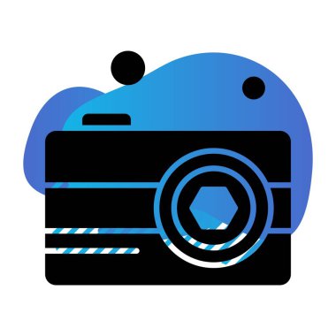 Vektör Kamera Simgesi, vektör illüstrasyonu  