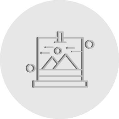 Galeri Simgesinin Vektör illüstrasyonu