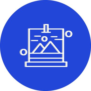 Galeri Simgesinin Vektör illüstrasyonu