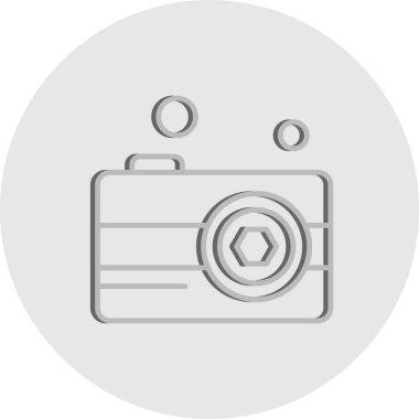 Vektör Kamera Simgesi, vektör illüstrasyonu  