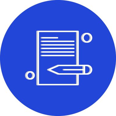 Belgenin vektör illüstrasyonu, basit simge tasarımı