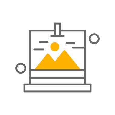 Galeri Simgesinin Vektör illüstrasyonu