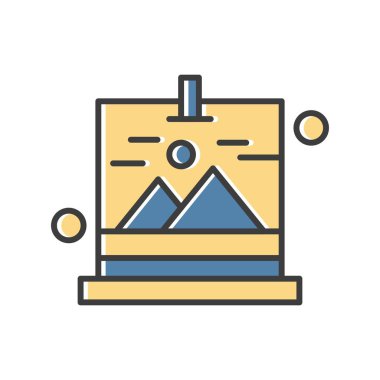 Galeri Simgesinin Vektör illüstrasyonu