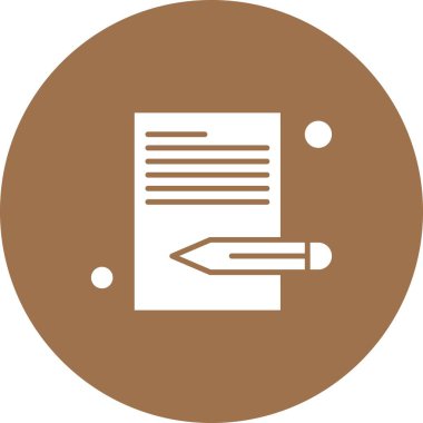 Belgenin vektör illüstrasyonu, basit simge tasarımı