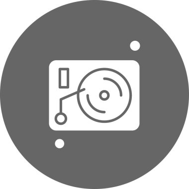 Vektör vinly simgesi, vektör, illüstrasyon, sanat konsepti