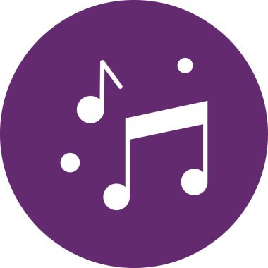  Müzik simgesinin vektör illüstrasyonu