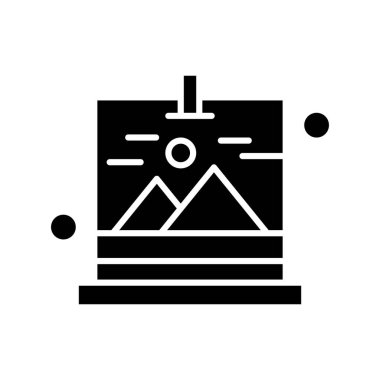 Galeri Simgesinin Vektör illüstrasyonu