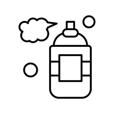 Parfüm ikonunun vektör illüstrasyonu