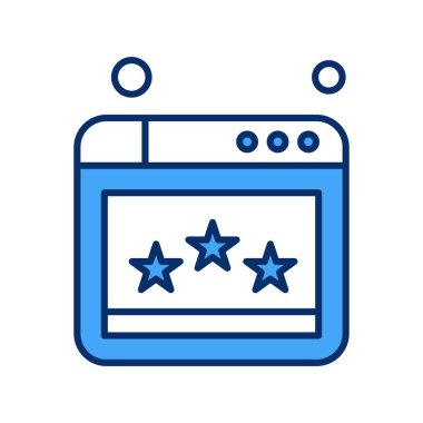 Web sitesi simgesi, vektör illüstrasyonu, İnternet konsepti  