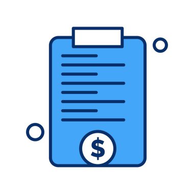 Belgenin vektör illüstrasyonu, basit simge tasarımı