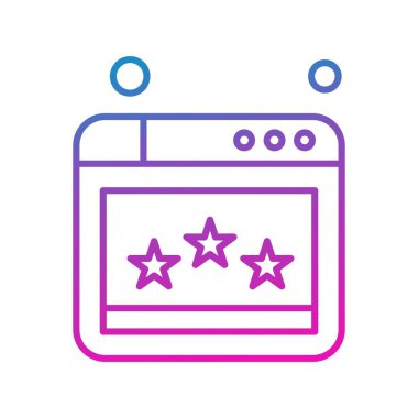 Web sitesi simgesi, vektör illüstrasyonu, İnternet konsepti  