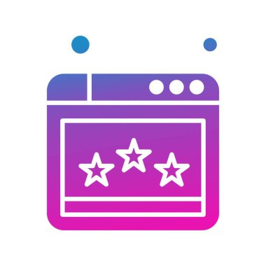 Web sitesi simgesi, vektör illüstrasyonu, İnternet konsepti  