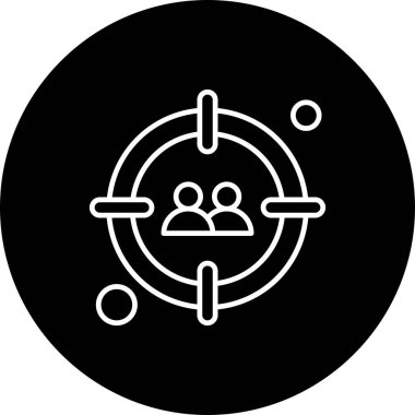  hedef simge, vektör illüstrasyonu