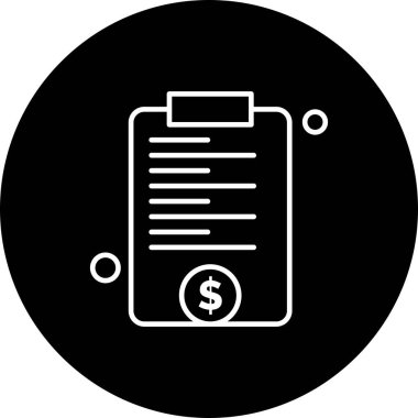 Belgenin vektör illüstrasyonu, basit simge tasarımı