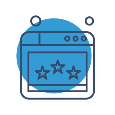 Web sitesi simgesi, vektör illüstrasyonu, İnternet konsepti  