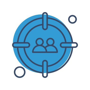  hedef simge, vektör illüstrasyonu