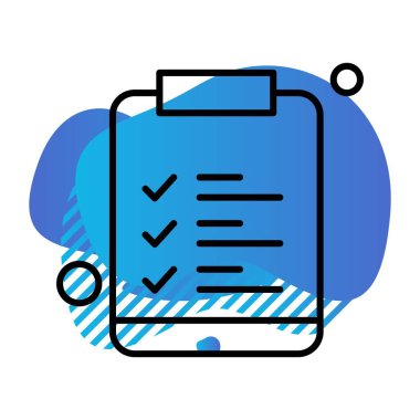 Belgenin vektör illüstrasyonu, basit simge tasarımı