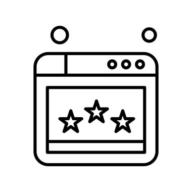 Web sitesi simgesi, vektör illüstrasyonu, İnternet konsepti  