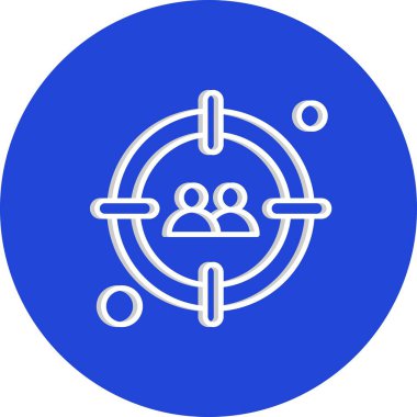  hedef simge, vektör illüstrasyonu