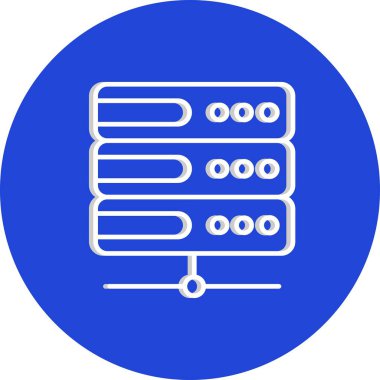 Vektör sunucu simgesi, vektör illüstrasyonu 